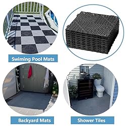 12” x 12” Drainage Interlocking Floor Tiles, 12