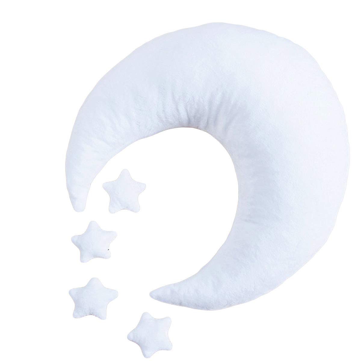Felenny Baby Photography Props Newborn Infant Boy Girl Crescent Moon Posing Pillow and Stars