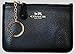 Coach Crossgrain Leather Coin Case w Key Chain 64064 Black