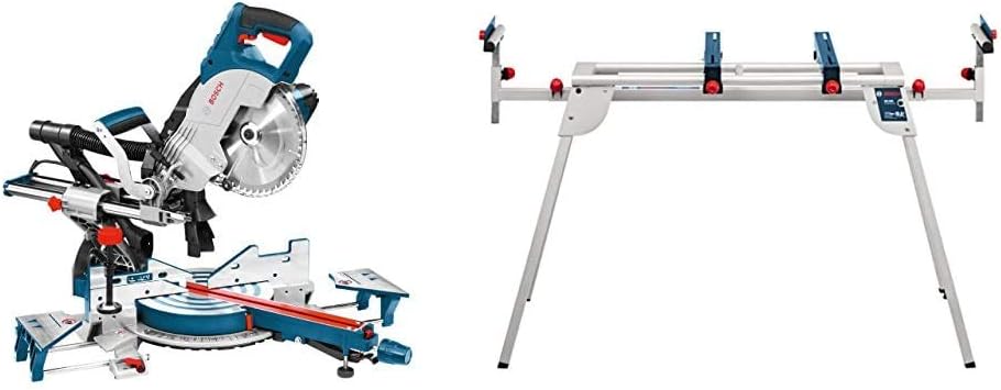 Bosch Professional 0601b19100 Scie A Onglets Radiale Gcm 8 Sjl Bleu 25 4 Cm Pied