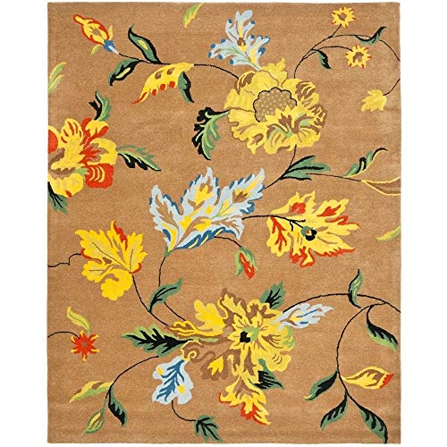 SAFAVIEH Soho Collection Area Rug - 9'6" x 13'6", Brown & Multi, Handmade Wool…