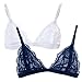 URBAN K Womens Semi Sheer Lace Sexy Bralette