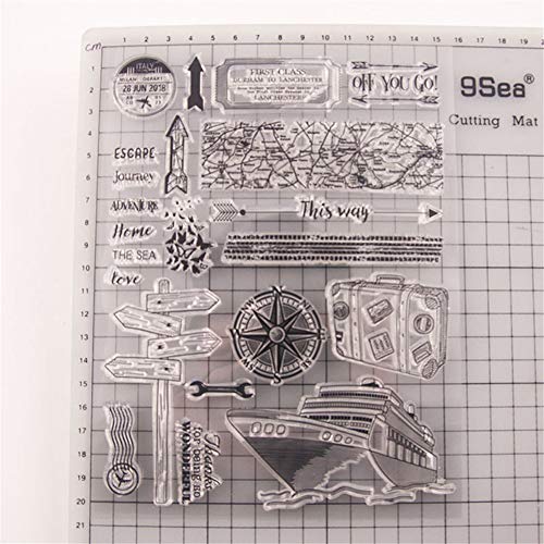 Journey Ship Travel Adventure Stamps Rubber Clear Stamp/Seal Scrapbook/Photo Album Decorative Card Making Clear Stamps