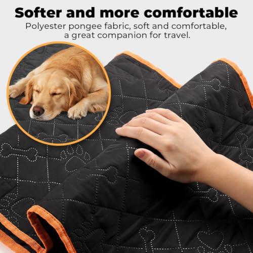 KYG Car Dog Protection with Extra Removable Cover, Waterproof Cover for Car Dog with Mesh Window, Non-Slip and Scratch-Resistant, Easy to Clean