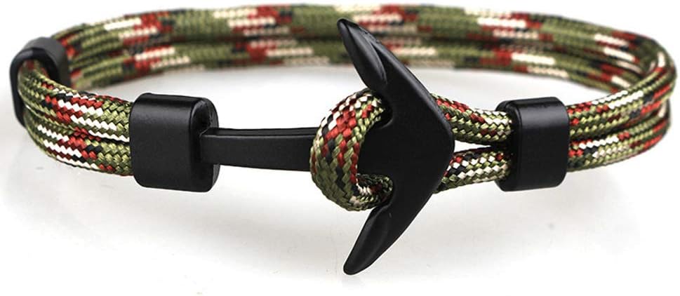 Nautica Bracelet | Men's Women's | Nautica Edition | Matte Black Anchor