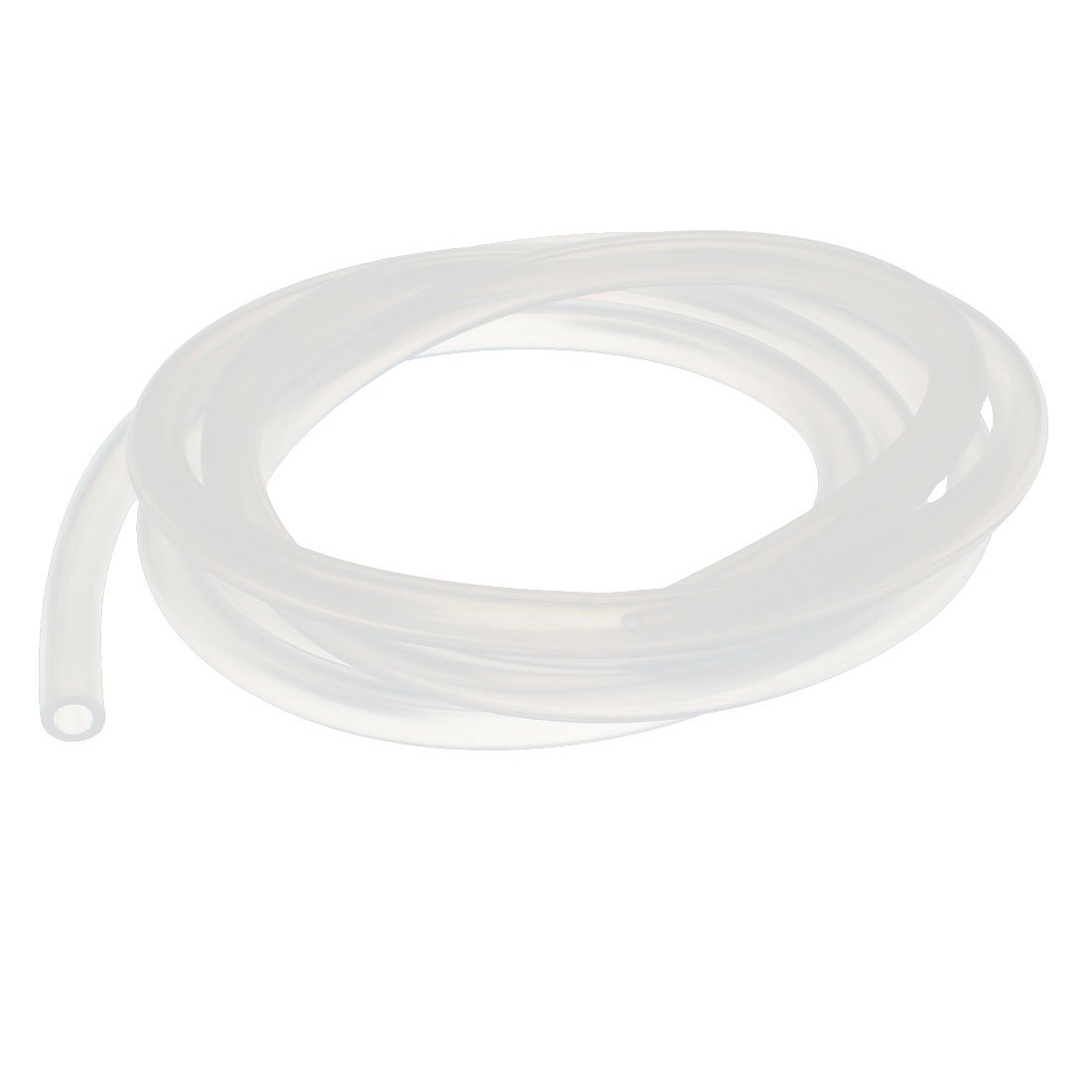 Sourcingmap 6mm x 10mm Silicone Vacuum Translucent Tube Beer Water Air Pump Hose Pipe 2 Meter Long
