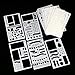 Journal Stencils, 20 PCS Plastic Planner Stencil with Different Patterns for Journaling/Scrap Booking/Notebook/Diary/Drawing/Card and DIY Craft, 4X7 Inch, White