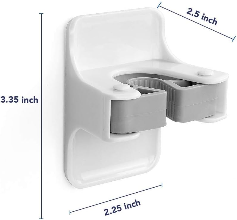 Broom Holder, McoMce Sturdy Broom Holder Wall Mount, Broom Gripper Holds Self Adhesive No Drilling Super Anti-Slip, Broom and Dustpan Hanger for Home, Kitchen, Garden, Garage Storage Systems, 4 PCS: Home Improvement