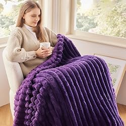 NEWCOSPLAY Super Soft Twin Blanket Purple Premium