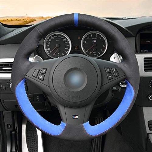 wheel cap for BMW E60 M5 2005-2008 E63 E64 convertible M6 2005-2010 hand sewn in genuine black suede leather