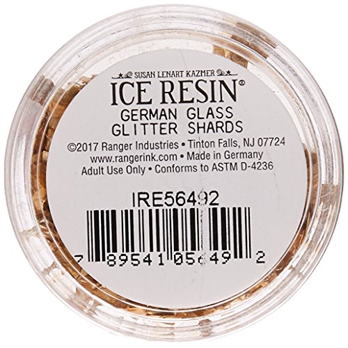 ICE Resin Glass Glitter Shards, Antique Gold