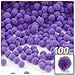 The Crafts Outlet 100-Piece Multi Purpose Pom Poms, Acrylic, 7mm/0.28-inch, Round, Lavender Light Purple