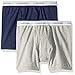 Calvin Klein Boys Modern Cotton Assorted Boxer Briefs Underwear, Pack of 22 Pack - Heather Grey Classic Band, Heather Blue Classic Band Large