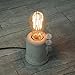 IJ INJUICY Vintage Cement Concrete Table Lamp-Loft Retro Style Desk Lamps For Living Room Decor