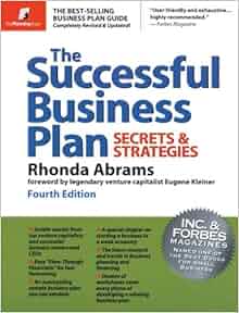 Successful business plan: secrets & strategies 7th edition image