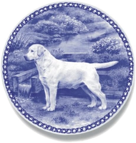Lekven Labrador Retriever Design Dog Plate 19.5 cm/7.61 inches Made in Denmark NEW with certificate of origin PLATE #7292