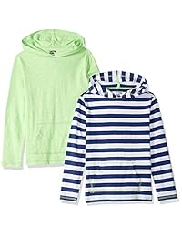 Camisetas de manga larga con capucha y peso ligero para niños pequeños y niños pequeños de Zebra manchada