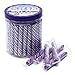 Sweet Spindles Mini Hard Candy Sticks - 50-Piece Jar (Purple)