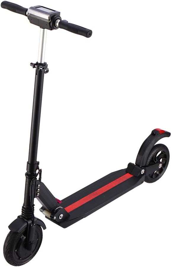 EOER 350W Carbon Fibre Electric Scooter-Lightweight, Easy Fold Adult Travel E-Scooter Max Speed up to 30 Km/h Adjustable Handbars with LED Lighting