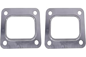 HABIIID 2 Pack T4 Turbo Turbocharger Inlet Gasket Open Stainless Steel Turbine Garrett Precisio