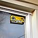 Quality Clever Security Camera Sticker CCTV Warning, Pack of 10 - UV & Weather Resistant Decal Label for Home Windows, Car, & More - Deter Criminals and Prevent Stealing - Smile You're On Camera Label