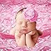 Yarra Modes Newborn Baby Photography Photo Props 3D Rose Flower Backdrop Beanbag Blanket Rug (Pink)
