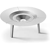 TURBRO Fireside Pluto Heat Deflector for 19/19.5in Firepit and R19 Fire Pit, Redirects Heat Outward, 304 Stainless Steel Acce