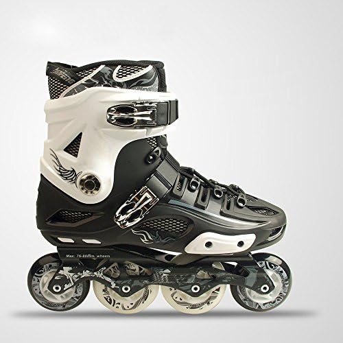 DIDIDD Adult Roller Skates Adult Single-Row Skates for Men and Women Roller Skates In-Line Professional Flat Flower Shoes