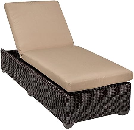 Amazon Com Tk Classics Venice 1x Venice Chaise Outdoor Wicker Patio Furniture Wheat Garden Outdoor