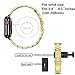 Compatible for Apple watch band 42mm 44mm Series 5, Upgraded Version Solid Stainless Steel Metal Apple Watch Strap Replacement iWatch bands 44mm Series 5 for Apple Watch Series 1/2/3/4/5(gold)