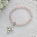 WE Crystal Angel Charm Bracelet Pink 12 PCS - Baptism Favor/Christening Favor/Recuerdos de Bautizo/Quinceanera/Baby Shower