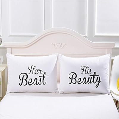 Amazon Ruier Tong 枕カバー ペア入り ピローケース Beauty 英字