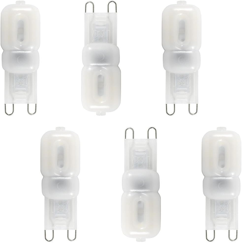 6 Pack of 2.5 Watt LED G9 Capsule Light Bulb Cool White Amazon.co.uk