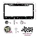 Lord Eagle License Plate Frame, 2 Pack Rhinestone License Plate Frames with GiftBox and 7 Shiny Crystal Rows,Over 1050 pcs 14 Facets SS16 Finest Handcrafted Luxury Black Rhinestone