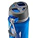 ZULU Atlas Glass Water Bottle with Silicone Sleeve, 20 oz, Blue