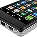 Skinomi Silver Carbon Fiber Full Body Skin Compatible with ZTE Axon M (Full Coverage) TechSkin with Anti-Bubble Clear Film Screen Protector