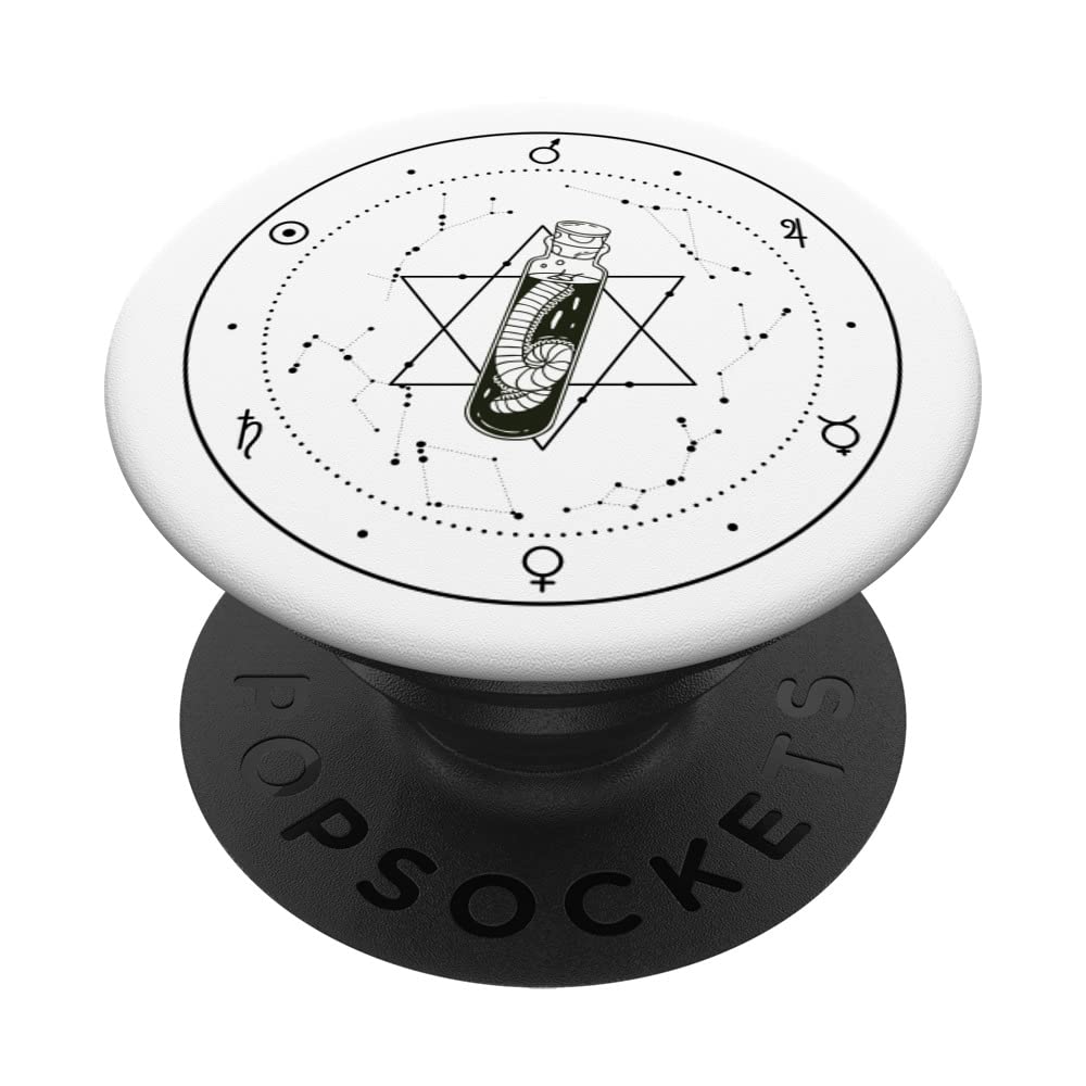Celestial Caterpillar Astrology Dark Academia PopSockets Swappable PopGrip