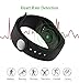 Fitness Tracker with Replacement Band Waterproof Heart Rate Monitor Call Remind Wireless Pedometer Activity Tracker for Women, and Men (Black + Blue Band)