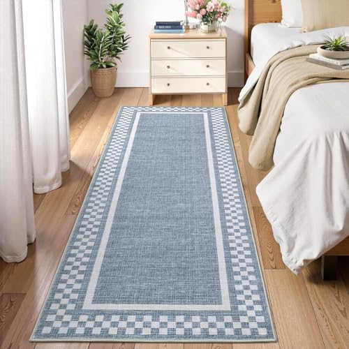 GarveeHome Washable Runner Rug 2x10 Modern Bordered Hallway Runner Rug at Amazon