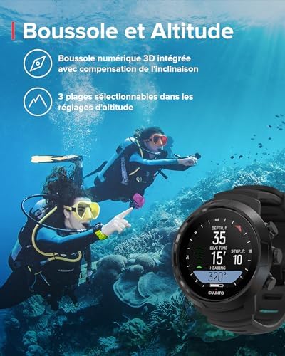 D5 Ordinateur de plongée, écran couleur étanche 100m