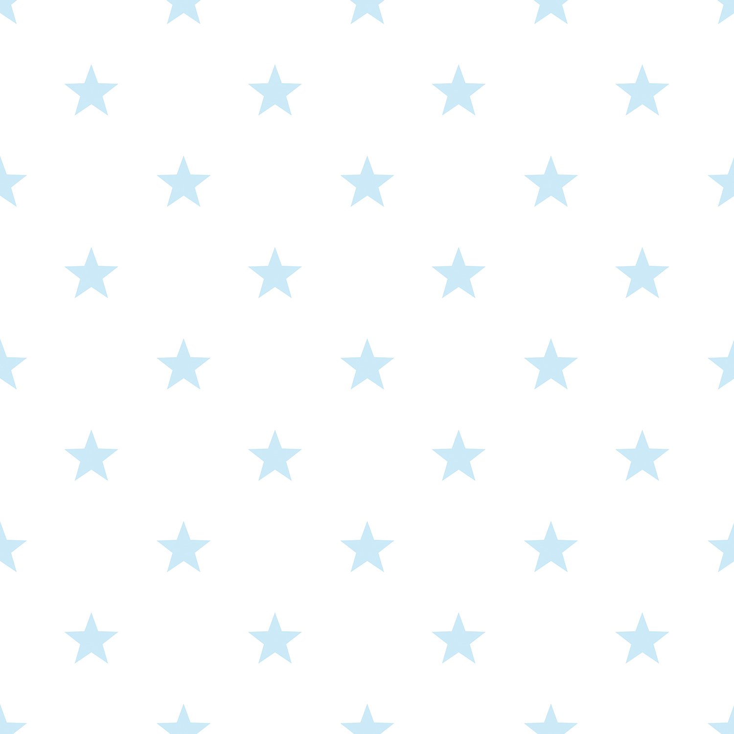 Galerie G23104 Deauville 2, Multi Star Design Wallpaper, White/Sky Blue, 10m x 53cm