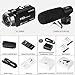 Video Camera Camcorder,ACTITOP 1080P FHD Camcorder 24.0MP 16X Digital Zoom Vlogging Camera for YouTube with Microphone, Remote Controller and 2 Batteries