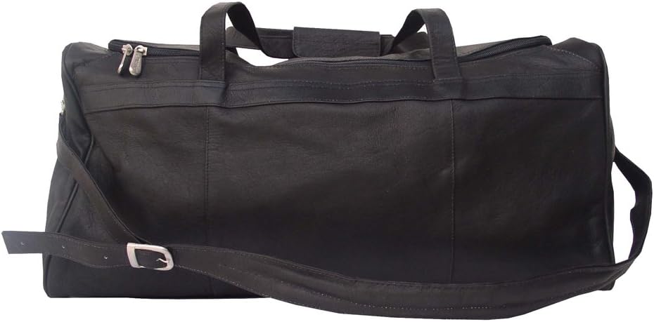Piel LeatherTraveler's Select Medium Duffel Bag, Black, One Size