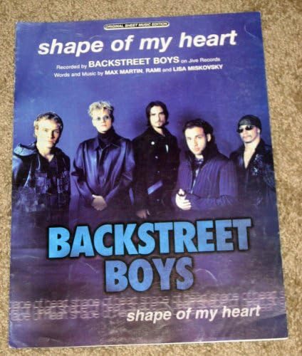Sheet Music 2000 Shape Of My Heart, Backstreet Boys 139
