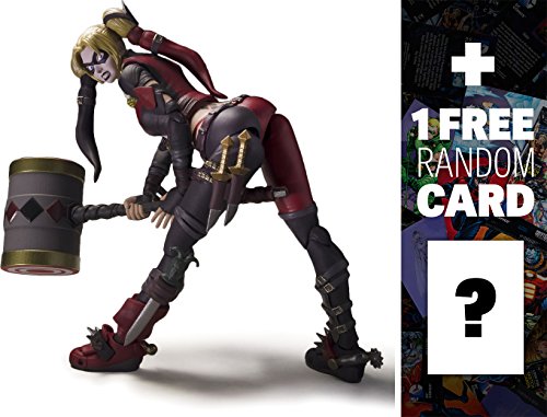Harley Quinn: Injustice - Gods Among Us x Tamashii Nations S.H. Figuarts Action Figure Series + 1 FREE Official DC Trading Card Bundle