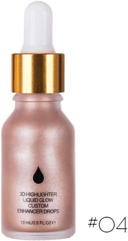 Allbesta Liquid Highlighter Illuminator Concealer Shimmer Face Glow Ultra-Concentrated Bronzing Drops Makeup Cream