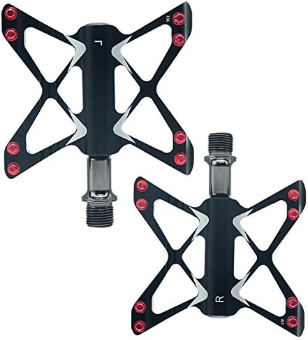 Kumary Bike Pedal Aluminum Platform Pedals 9/16 Spindle Butterfly Road Mountain Bicycle Pedals