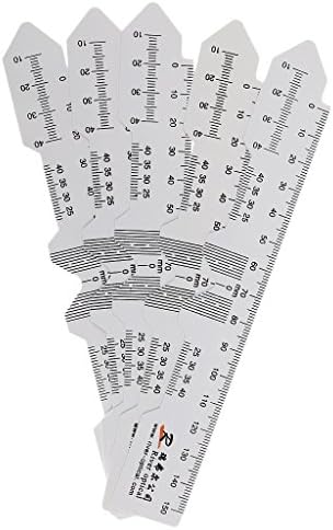 Welim Pd Ruler Pupil Ruler Plastic Pd Meter Optical Instrument Pupil Distance Meter for hospital or medical supplies about 17.7cm white