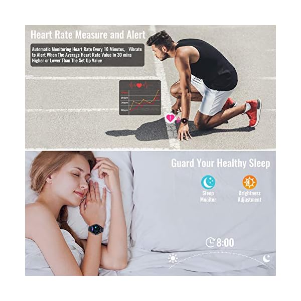 Tagobee Smartwatch Orologio Fitness Uomo Donna Impermeabile ZL05 Smart  Watch Digitale Touch Bluetooth Sportivo Activity… - Barter Italia