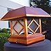 Solar Light,Post Cap Lights 4 x 4 Plus,Bright 10Lumen Outdoor Warm White LED Lamp For Vinyl Posts Caps 3.5x3.5 4x4 5x5 6x6 Waterproof Deal of The Day Prime Sogrand Copper Lantern For Fence Deck 2 Pack